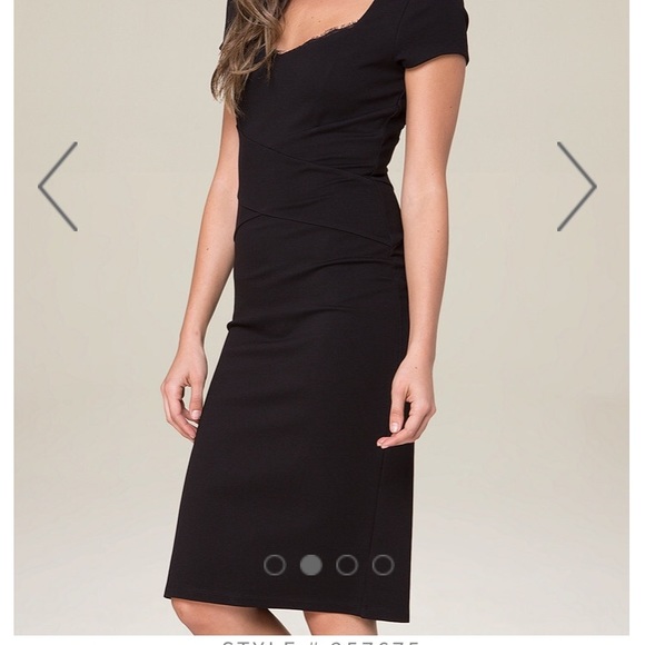 Bebe Lucille lace trim pointe dress - Picture 2 of 7